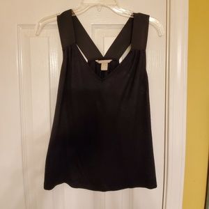 Banana Republic Sleeveless Black Top wSatin Straps